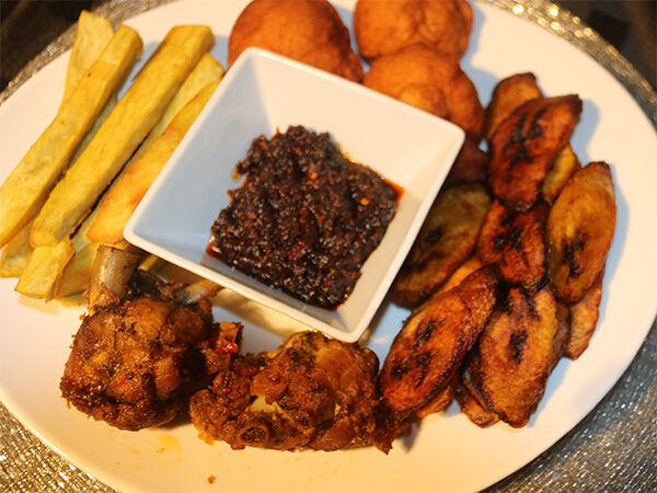 Fried Yam and Plantain